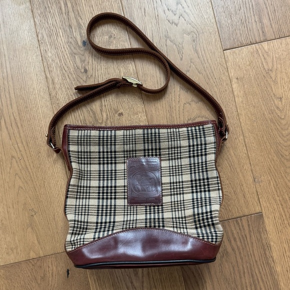 5/a Baker Elizabeth Bag - EUC - Brown Leather & Plaid - Picture 3 of 14